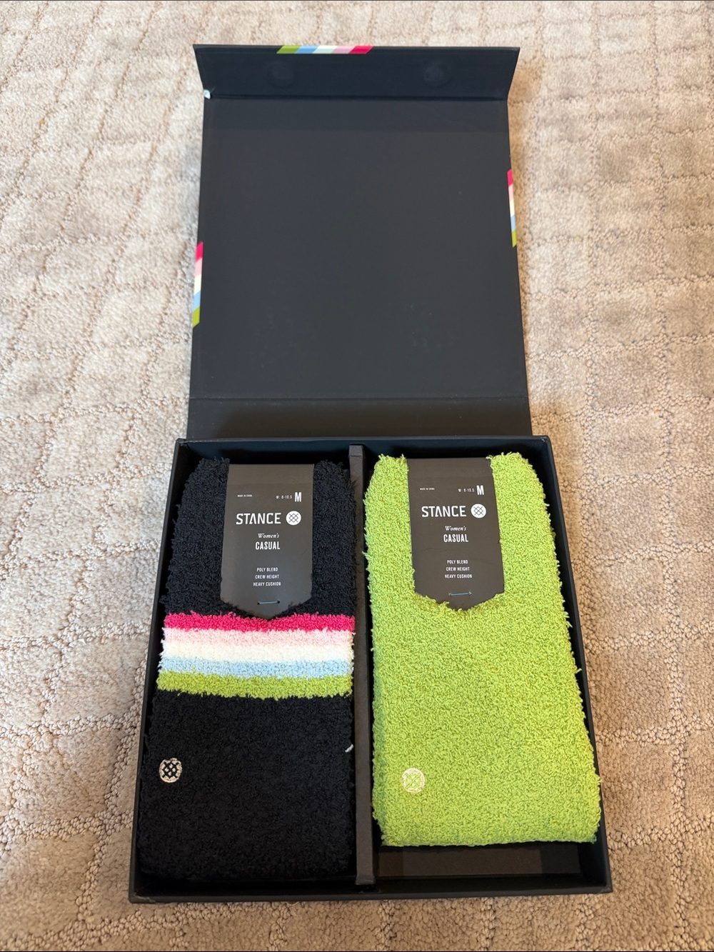 Stance women’s Casual Sock Gift Set - Black & Lime